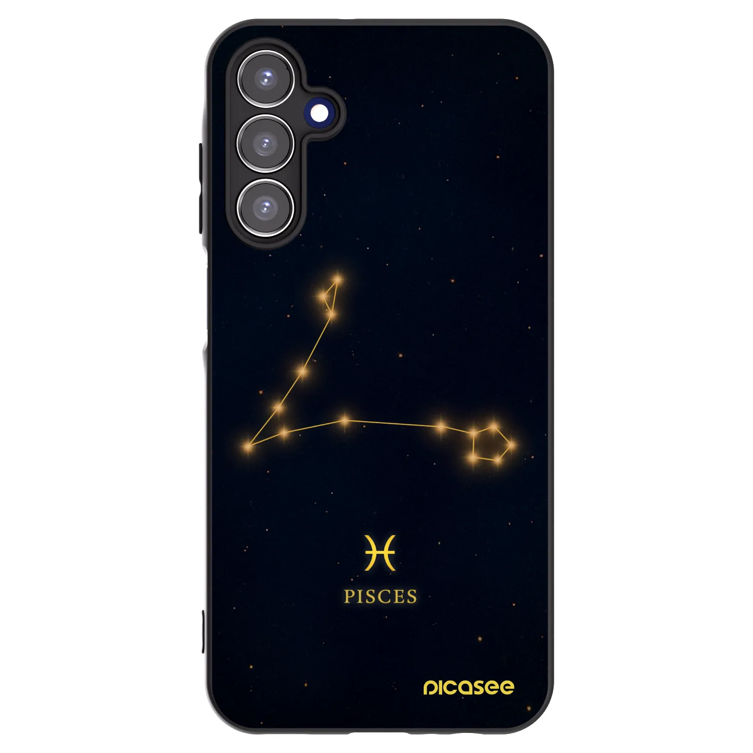 Picasee Samsung Galaxy A15 A155F 4G Hülle - Schwarzes Silikon - PISCES