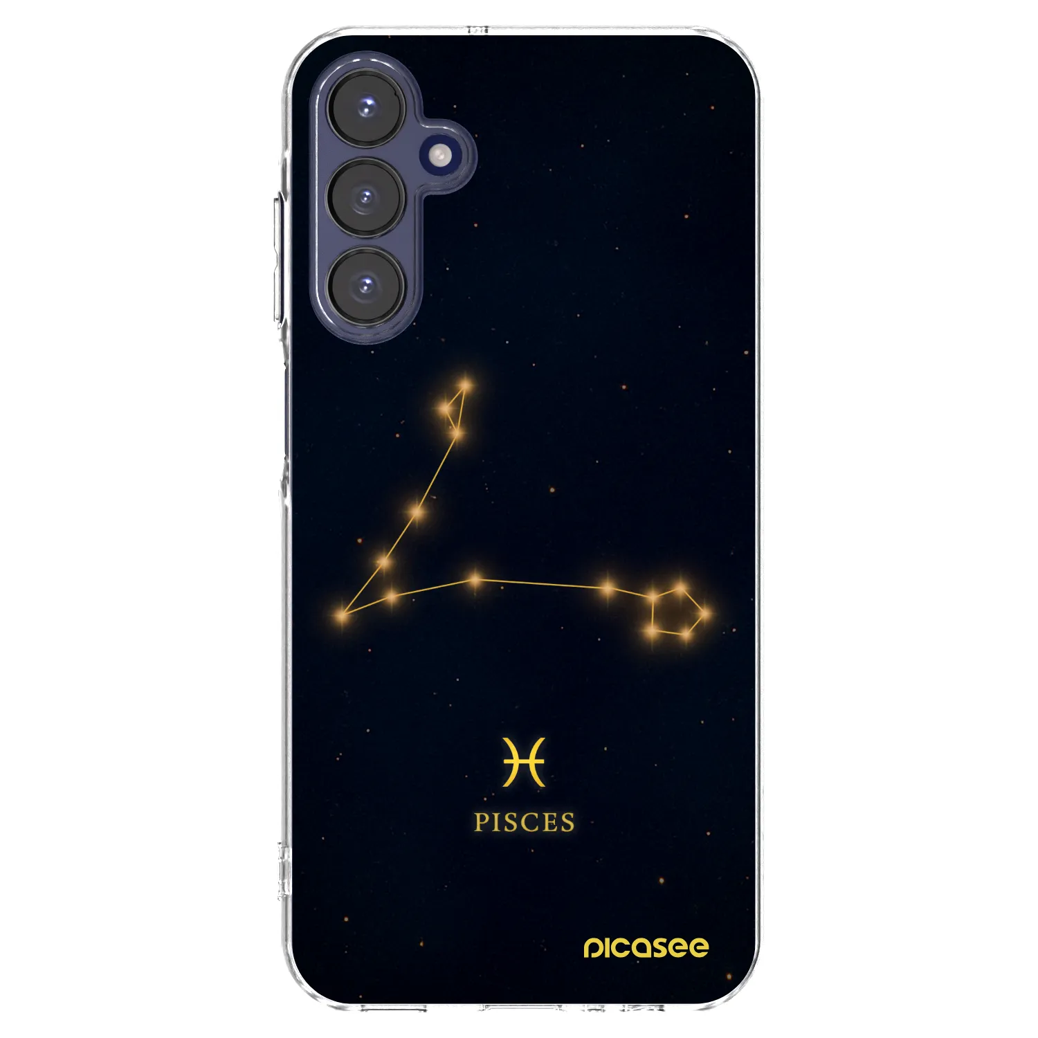 Picasee Samsung Galaxy A15 A155F 4G Hülle - Transparentes Silikon - PISCES