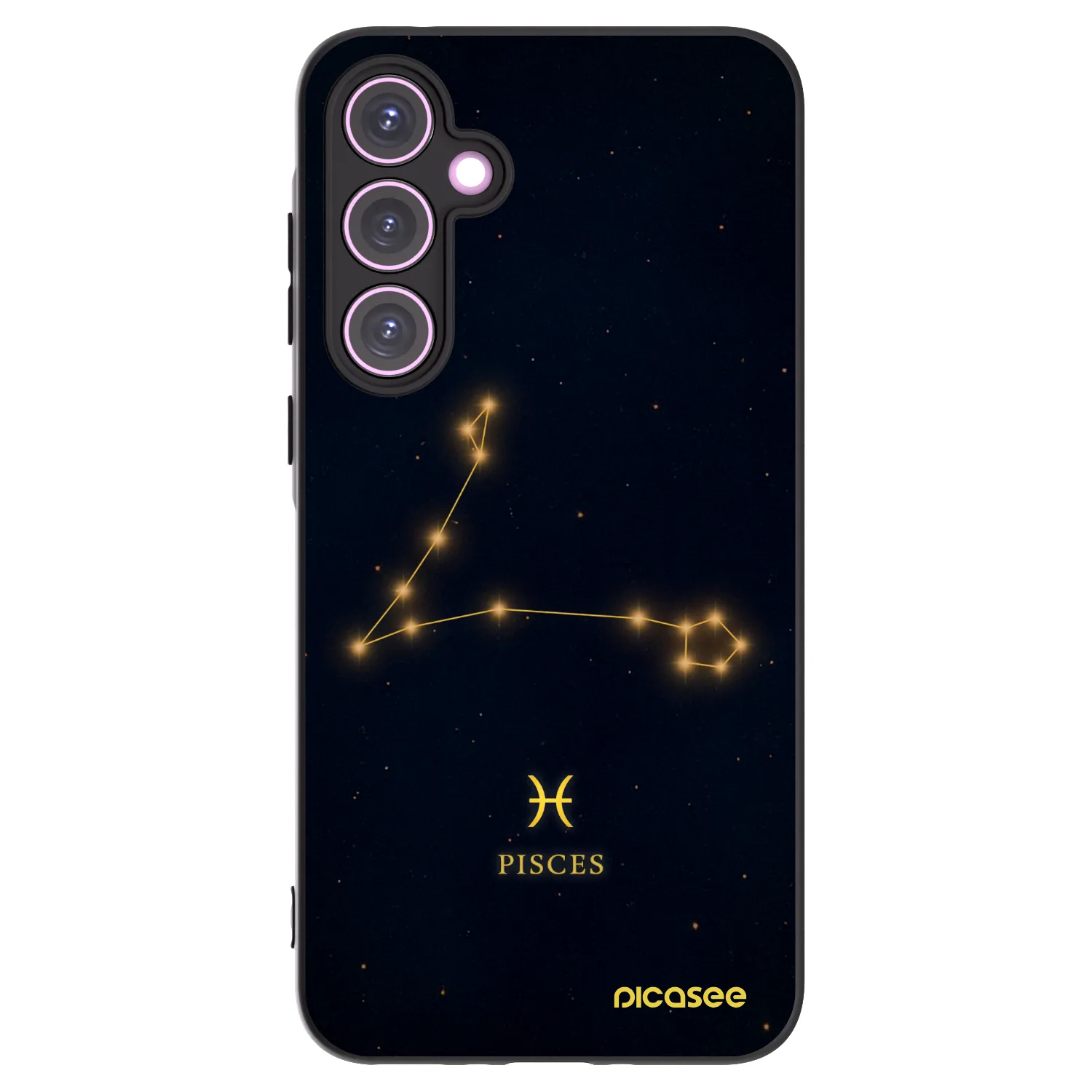 Picasee Samsung Galaxy A35 5G A356B Hülle - Schwarzes Silikon - PISCES