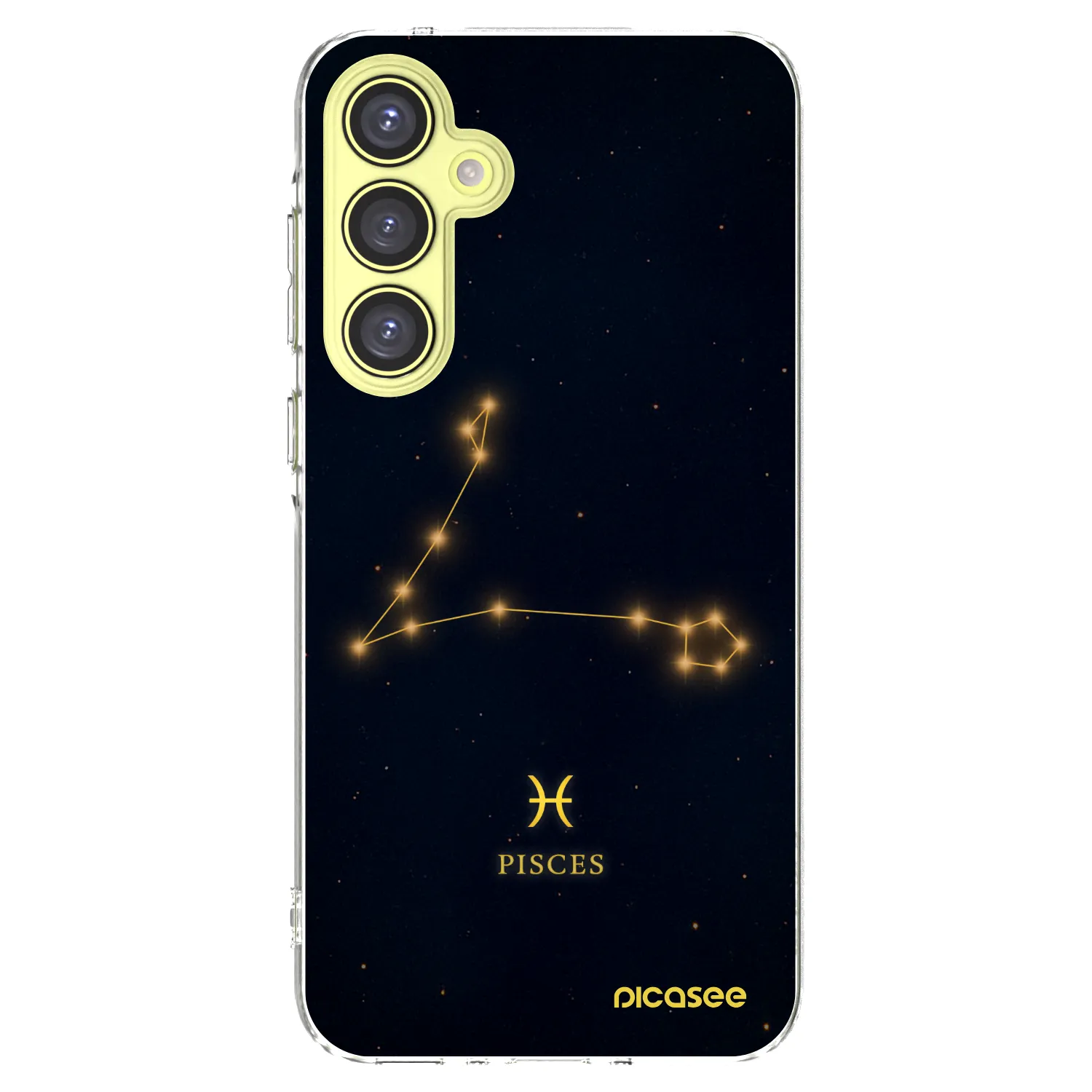 Picasee Samsung Galaxy A35 5G A356B Hülle - Transparentes Silikon - PISCES
