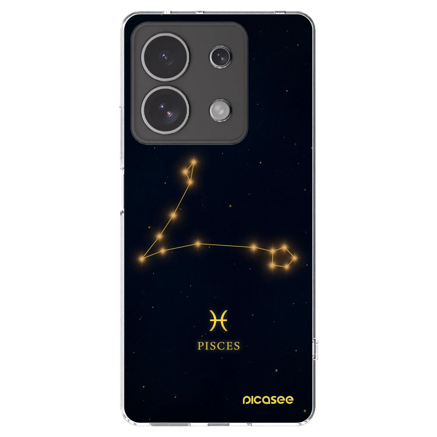 Picasee Xiaomi Redmi Note 13 4G Hülle - Transparentes Silikon - PISCES