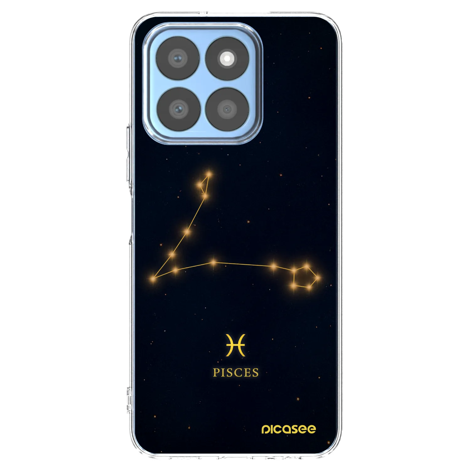 Picasee Honor X8b Hülle - Transparentes Silikon - PISCES