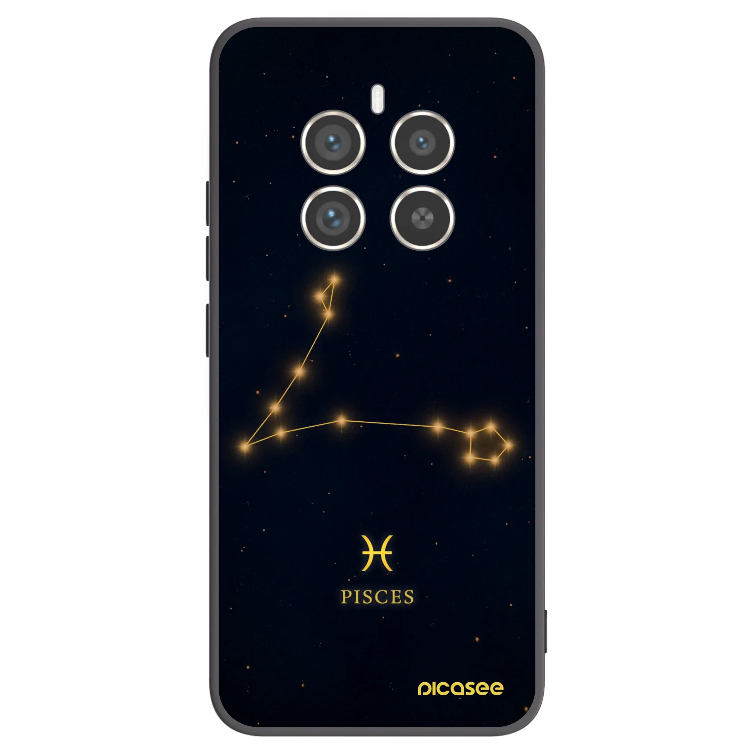 Picasee Realme 12 Pro 5G Hülle - Schwarzes Silikon - PISCES