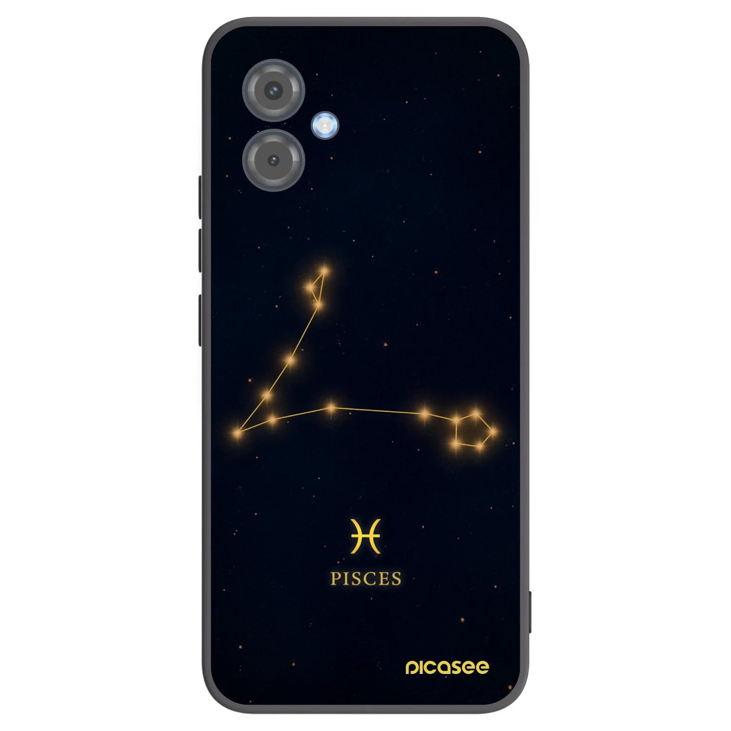 Picasee Motorola Moto G14 Hülle - Schwarzes Silikon - PISCES