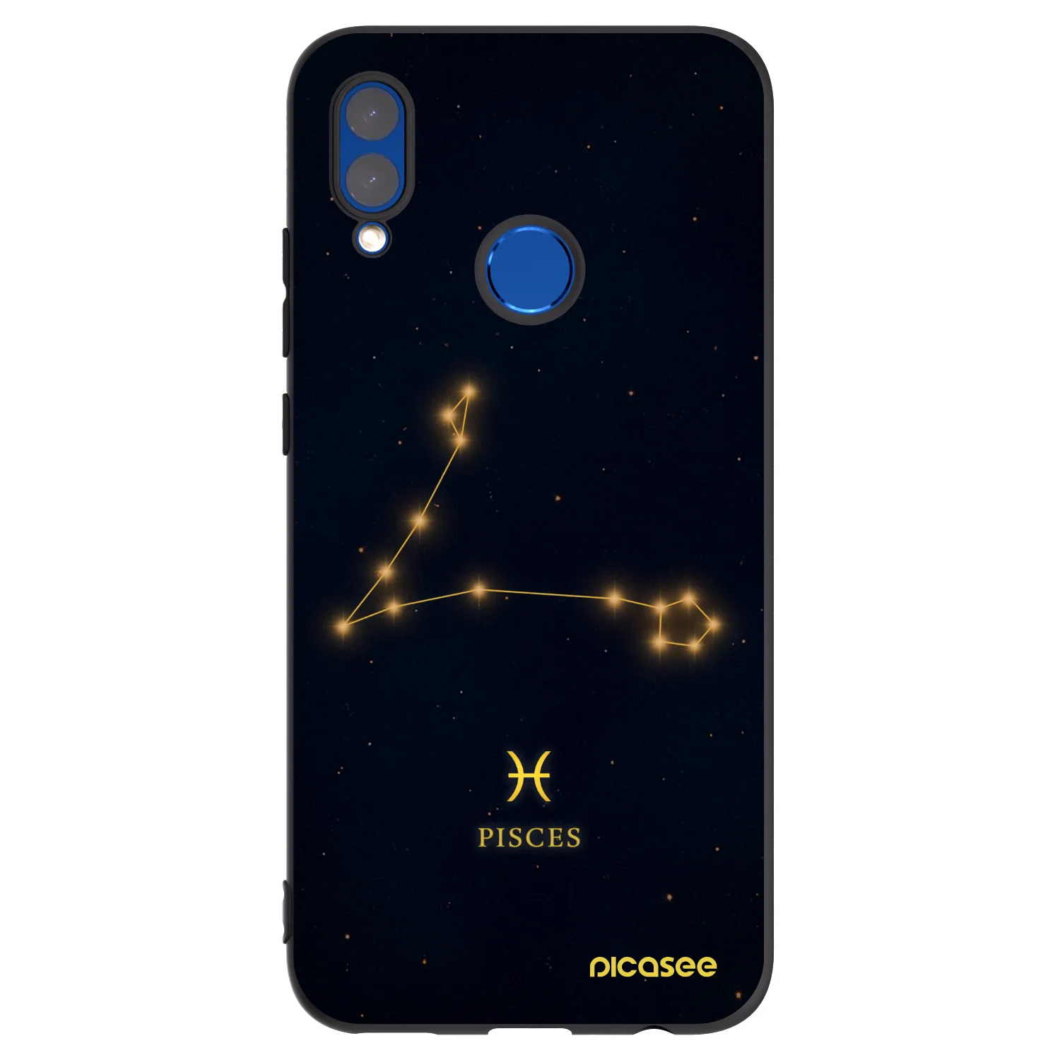 Picasee Huawei P Smart 2019 Hülle - Schwarzes Silikon - PISCES