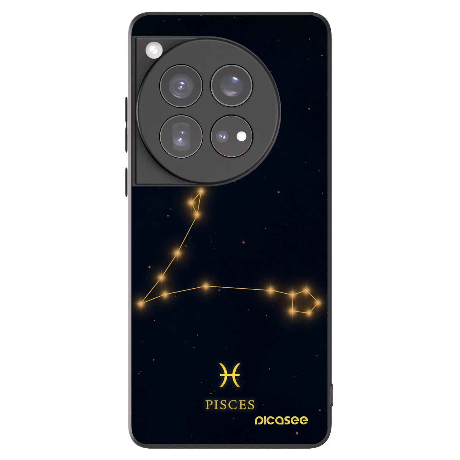 Picasee OnePlus 12 5G Hülle - Schwarzes Silikon - PISCES