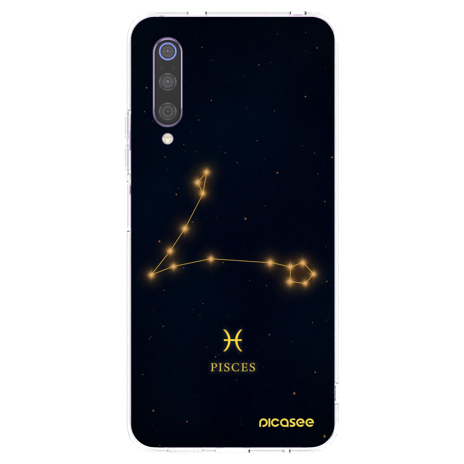 Picasee Xiaomi Mi 9 Hülle - Transparentes Silikon - PISCES