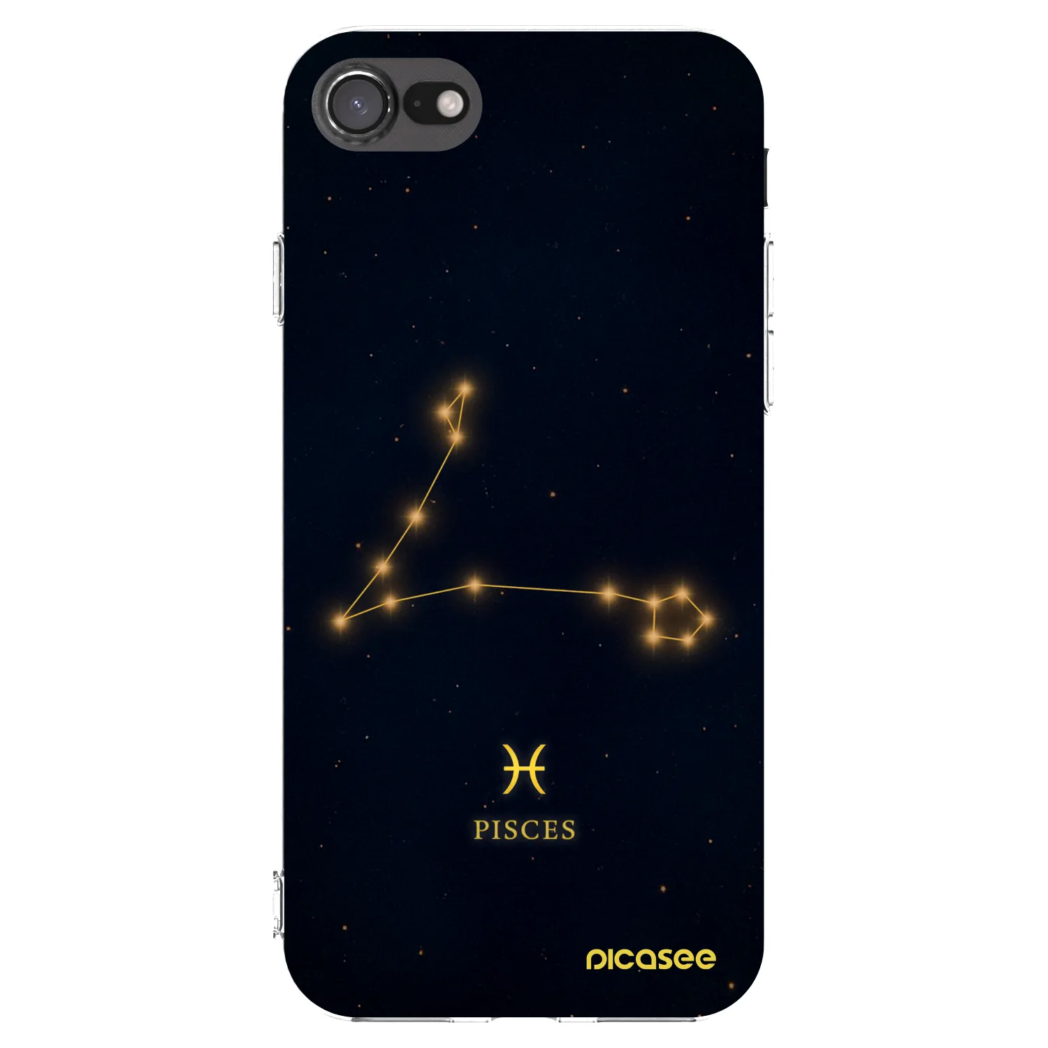Picasee Apple iPhone 7 Hülle - Transparentes Silikon - PISCES