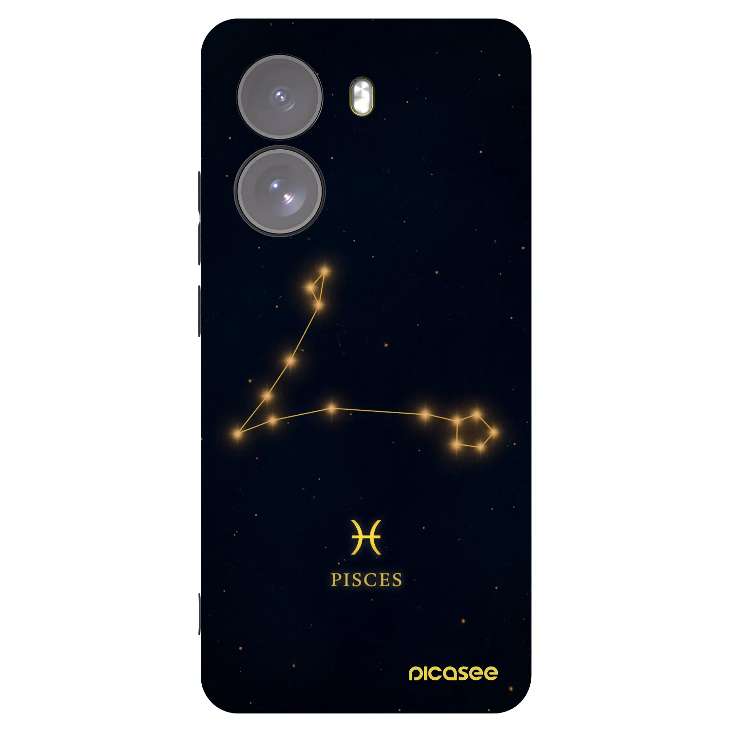 Picasee Xiaomi Poco X7 Hülle - Schwarzes Silikon - PISCES