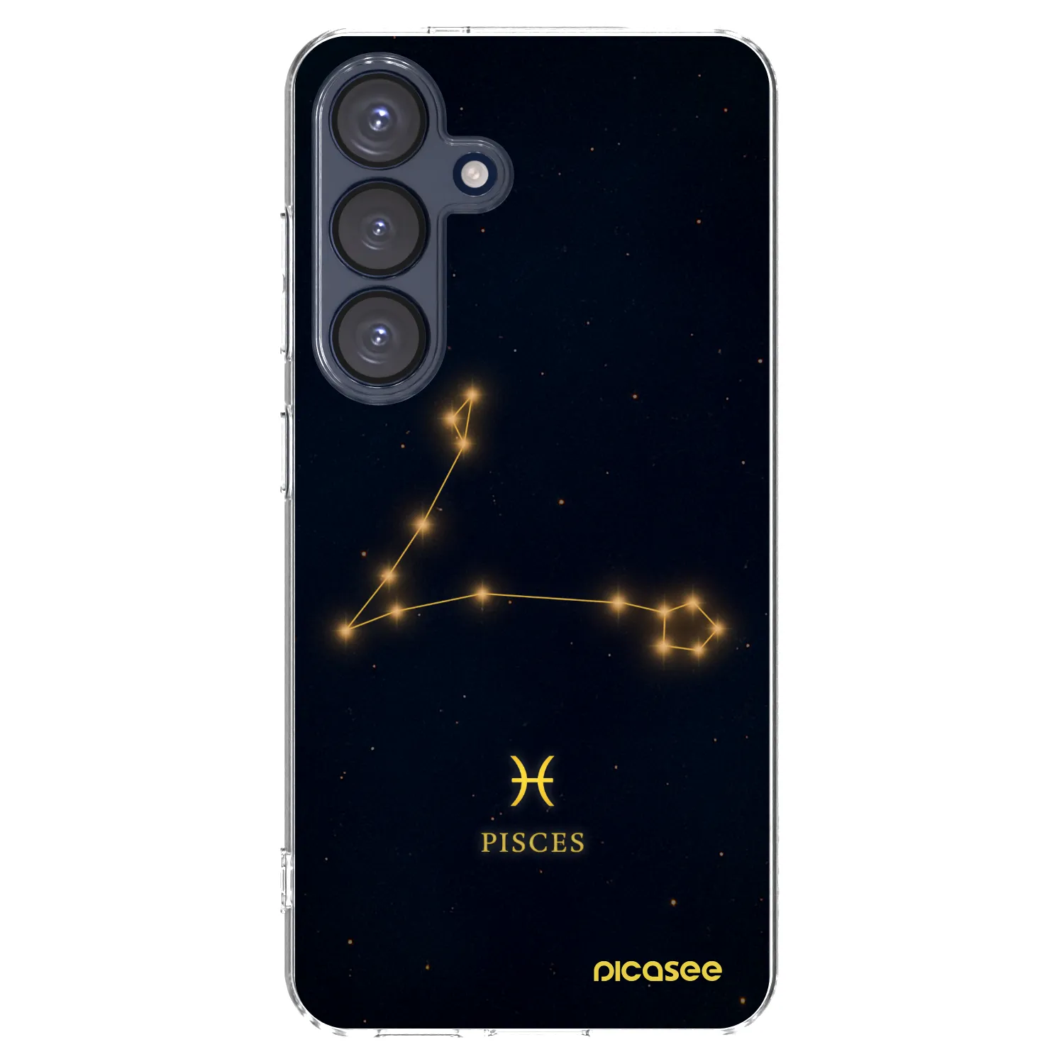 Picasee Samsung Galaxy S25 5G Hülle - Transparentes Silikon - PISCES