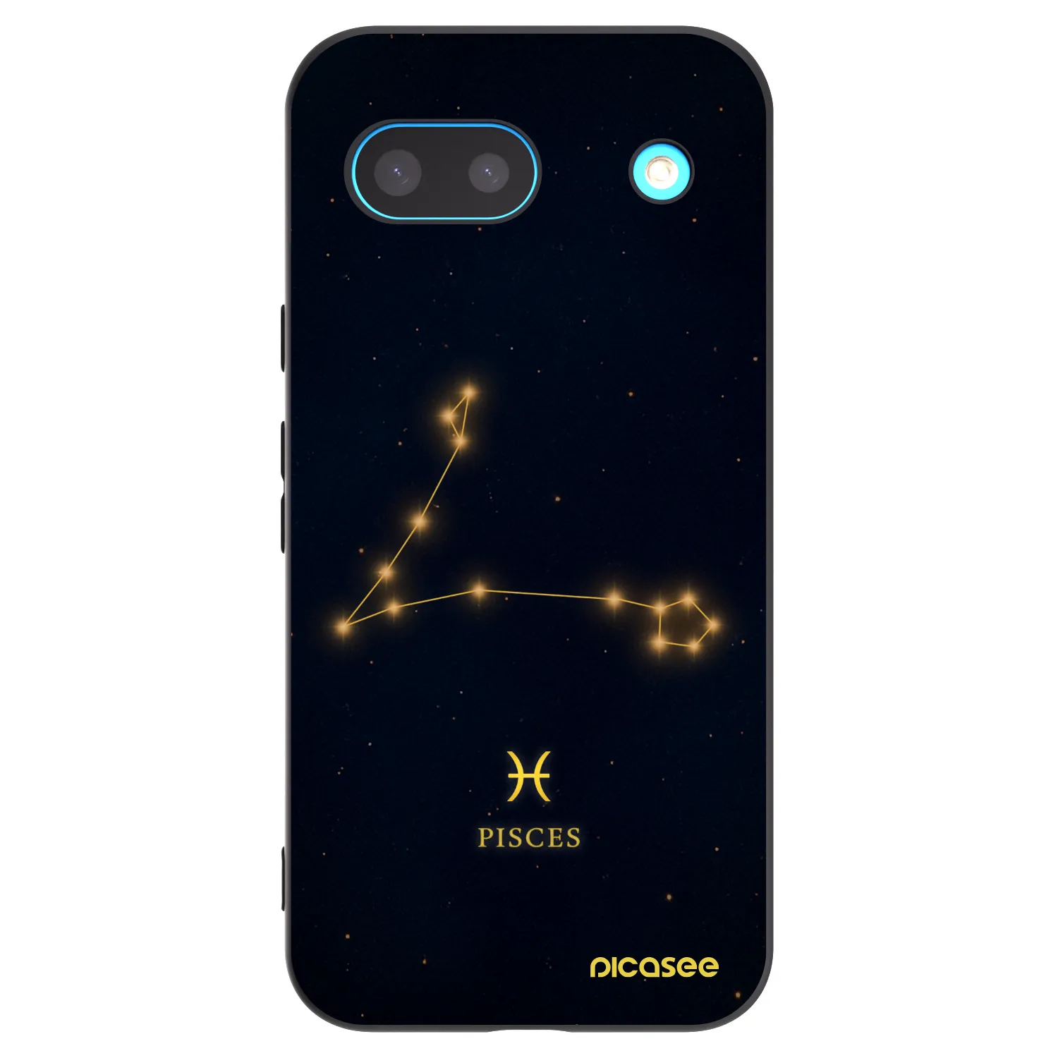 Picasee Google Pixel 8a Hülle - Schwarzes Silikon - PISCES
