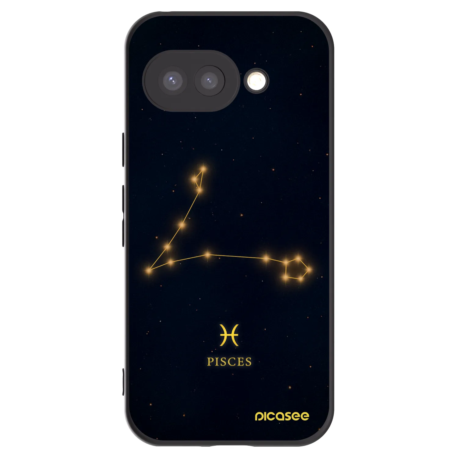 Picasee Google Pixel 9a Hülle - Schwarzes Silikon - PISCES