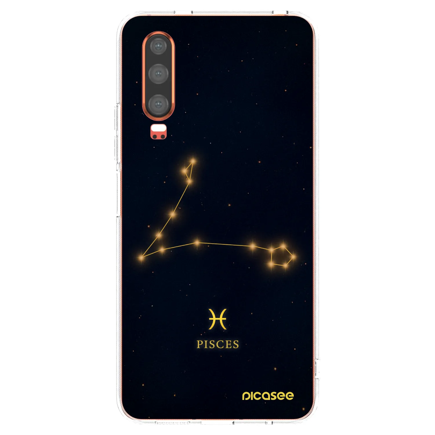 Picasee Huawei P30 Hülle - Transparentes Silikon - PISCES