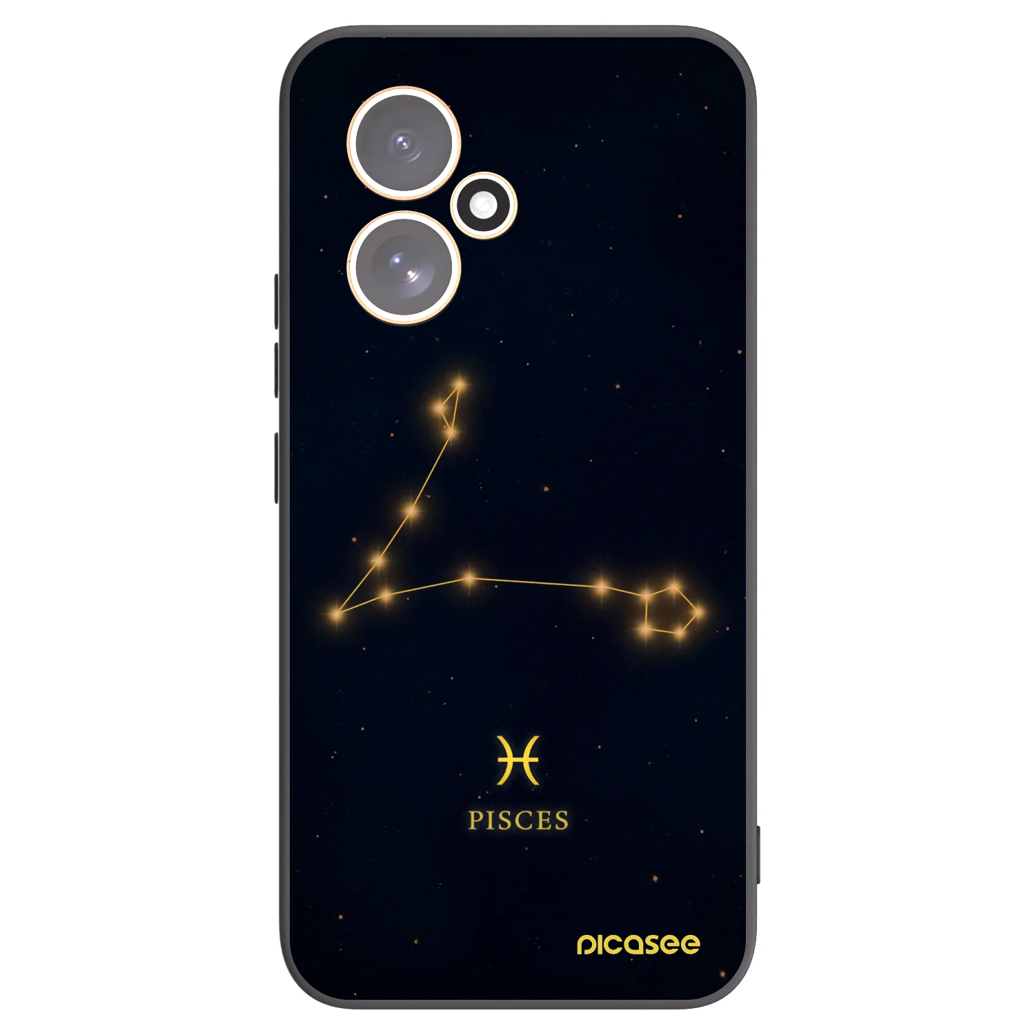 Picasee Honor 400 5G Hülle - Schwarzes Silikon - PISCES