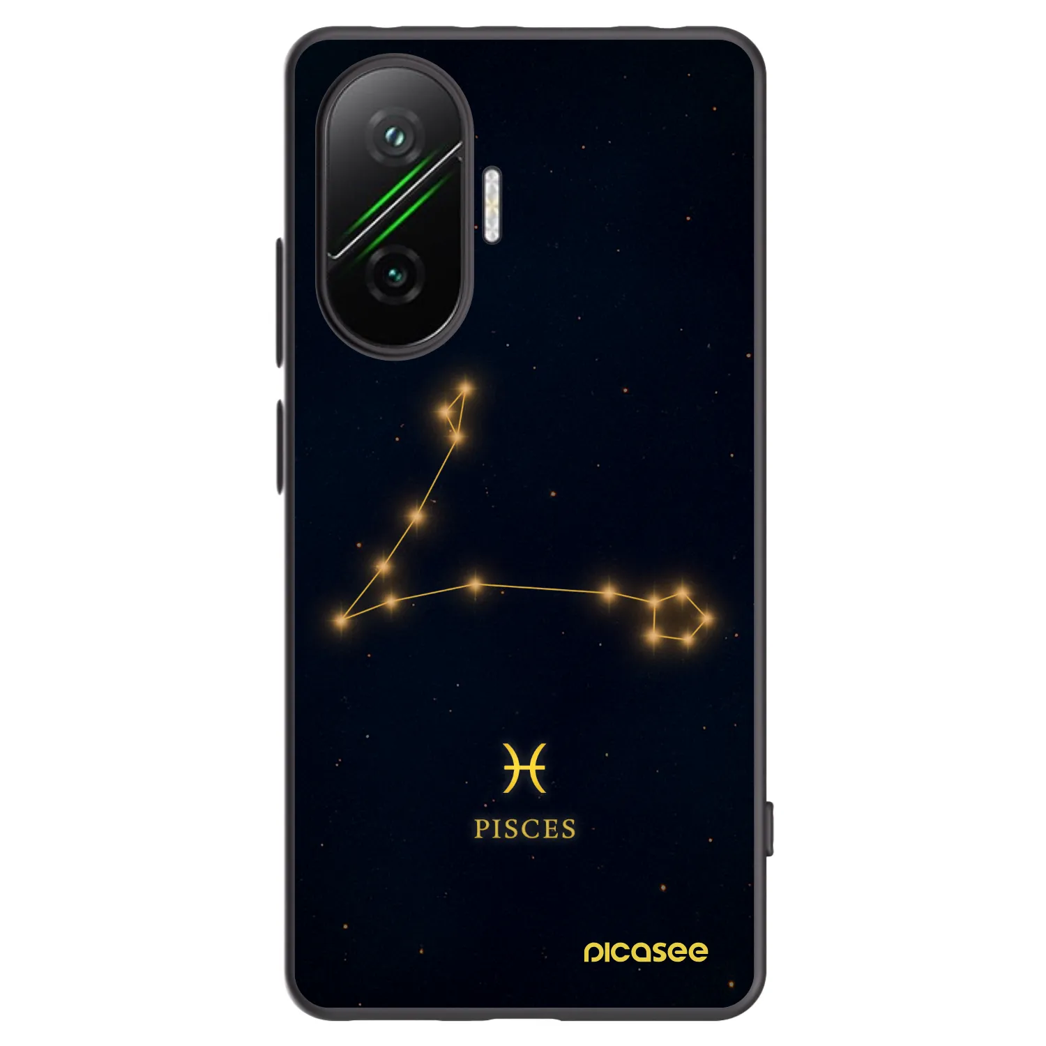 Picasee Xiaomi Poco F7 5G Hülle - Schwarzes Silikon - PISCES
