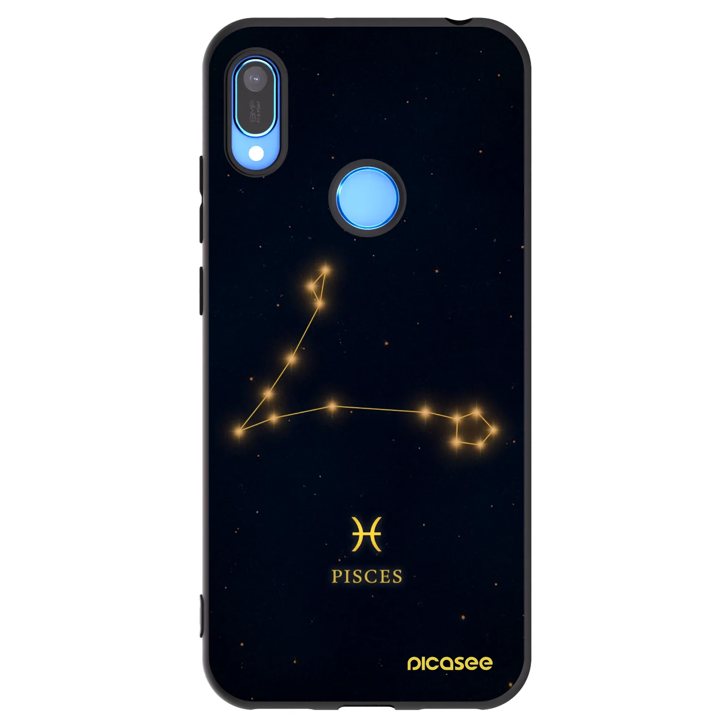 Picasee Huawei Y6 2019 Hülle - Schwarzes Silikon - PISCES