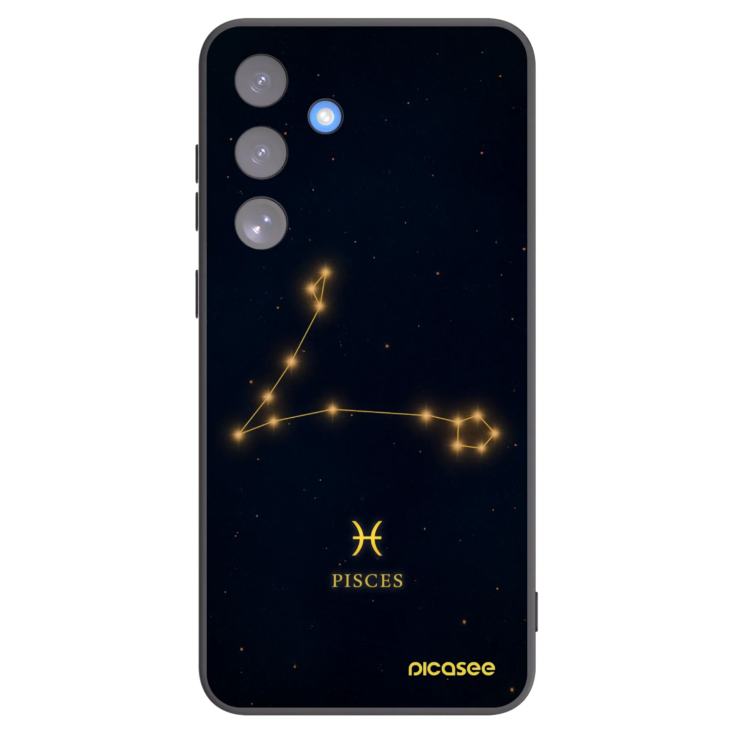 Picasee Samsung Galaxy S25 FE 5G Hülle - Schwarzes Silikon - PISCES