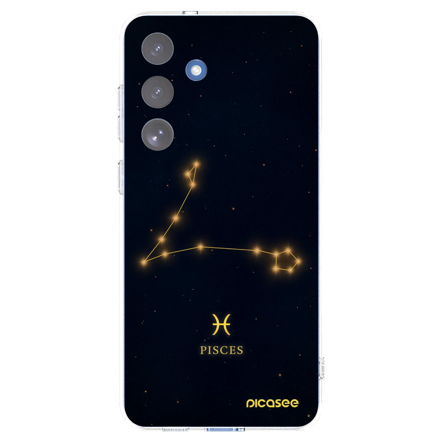 Picasee Samsung Galaxy S25 FE 5G Hülle - Transparentes Silikon - PISCES
