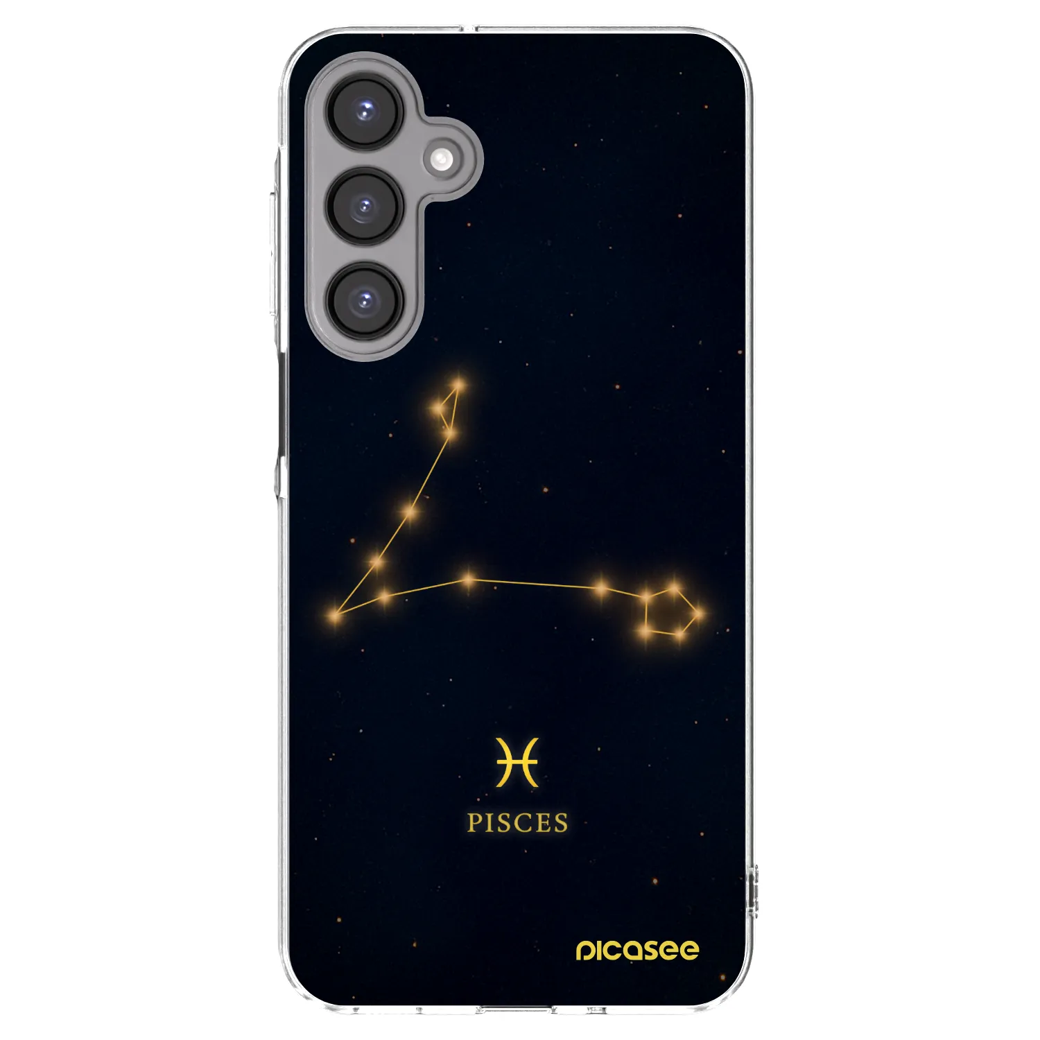 Picasee Samsung Galaxy A16 4G Hülle - Transparentes Silikon - PISCES