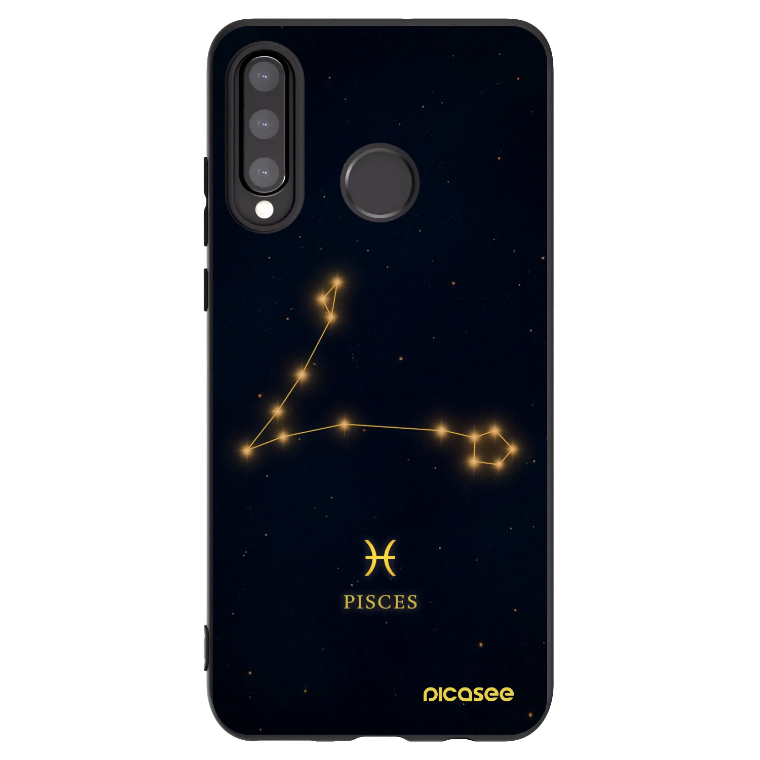 Picasee Huawei P30 Lite Hülle - Schwarzes Silikon - PISCES