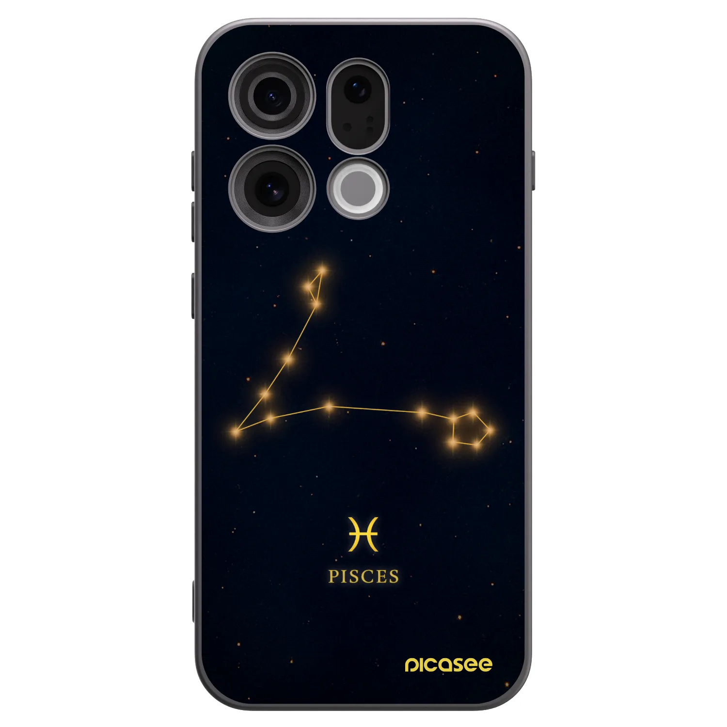 Picasee OPPO Find X9 Hülle - Schwarzes Silikon - PISCES