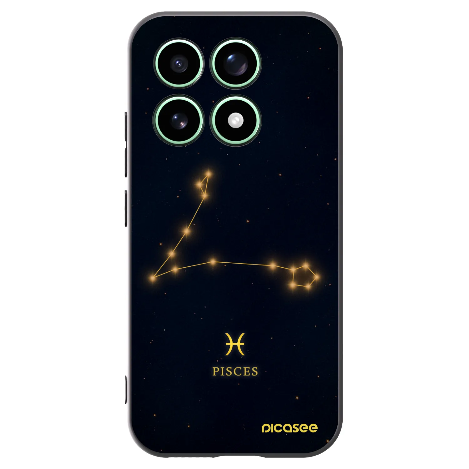 Picasee Xiaomi 17 Hülle - Schwarzes Silikon - PISCES