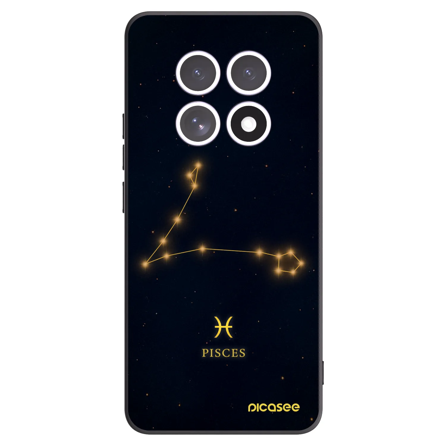 Picasee Xiaomi Redmi Note 15 5G Hülle - Schwarzes Silikon - PISCES