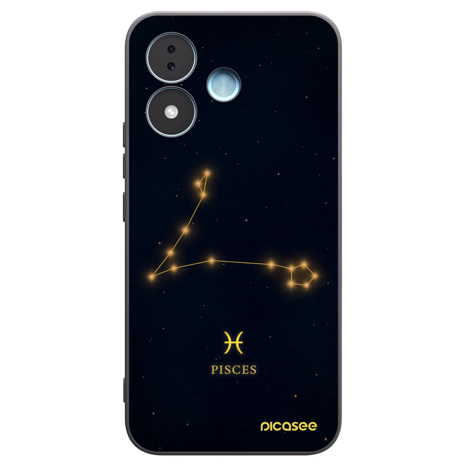Picasee Xiaomi Redmi Note 17 5G Hülle - Schwarzes Silikon - PISCES
