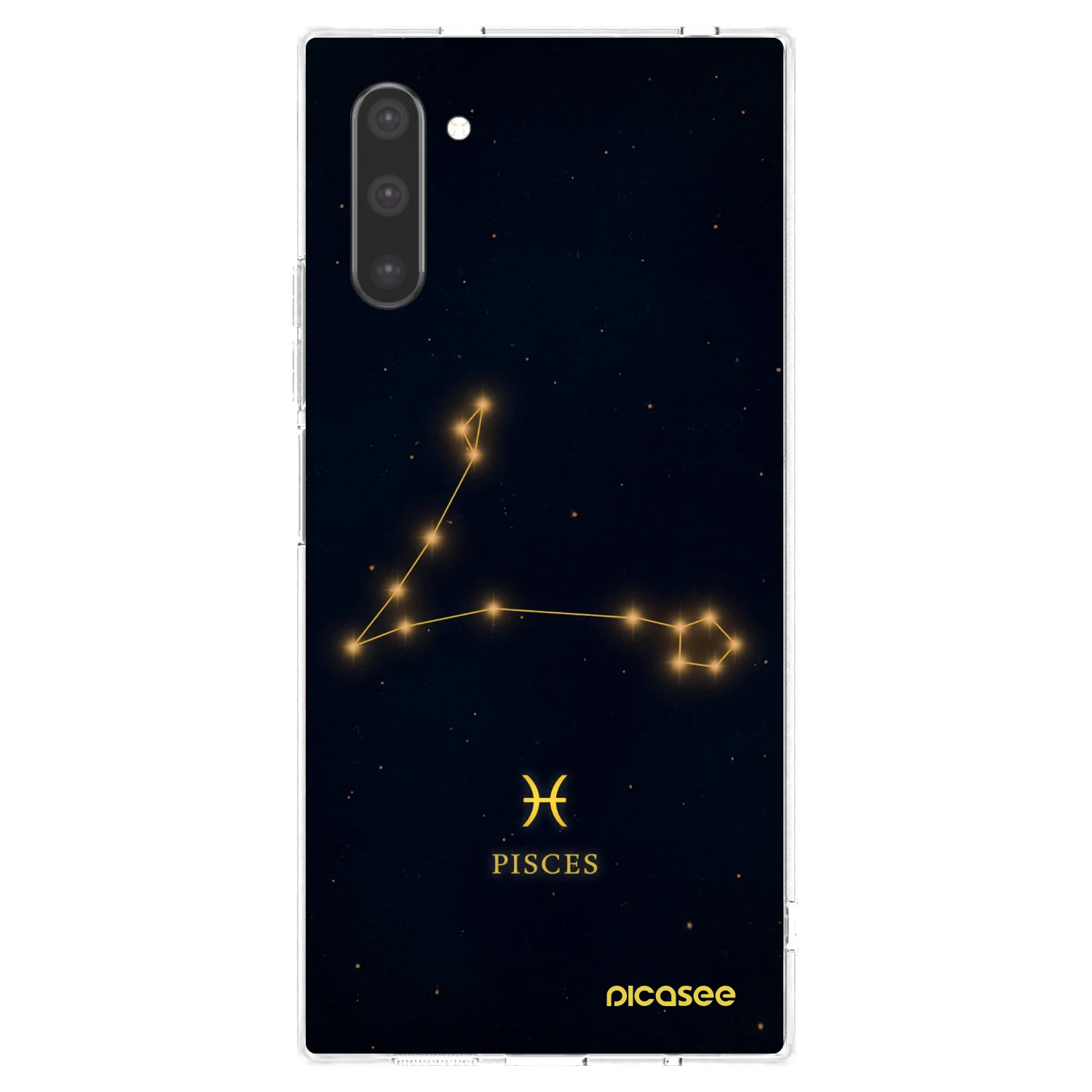 Picasee Samsung Galaxy Note 10 N970F Hülle - Transparentes Silikon - PISCES