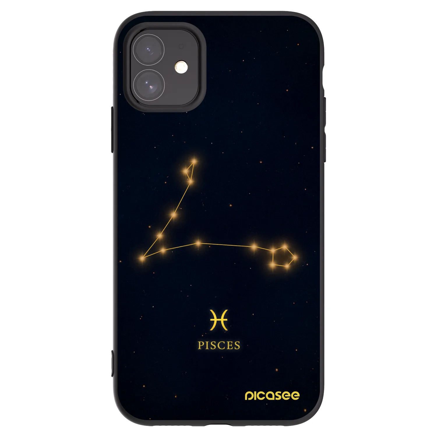 Picasee Apple iPhone 11 Hülle - Schwarzes Silikon - PISCES