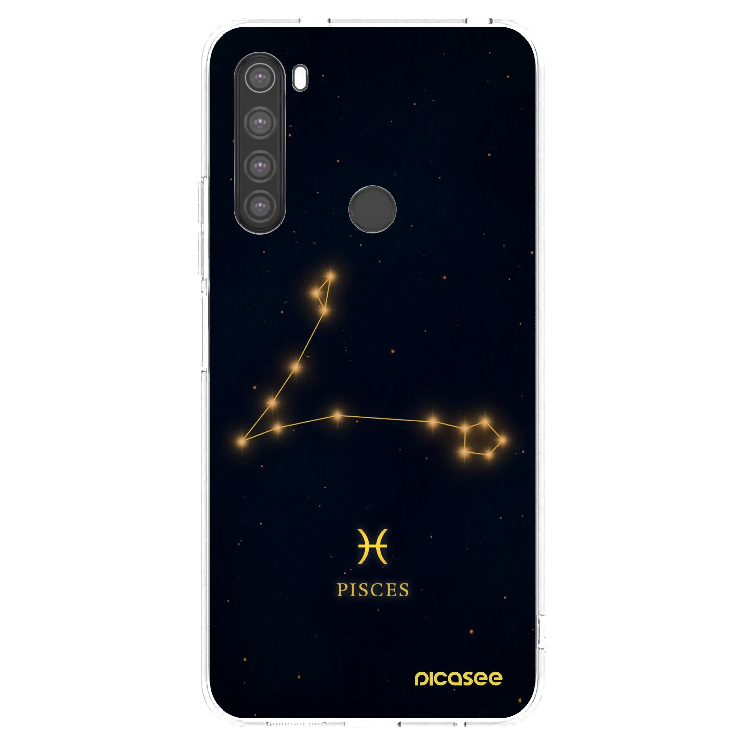Picasee Xiaomi Redmi Note 8 Hülle - Transparentes Silikon - PISCES