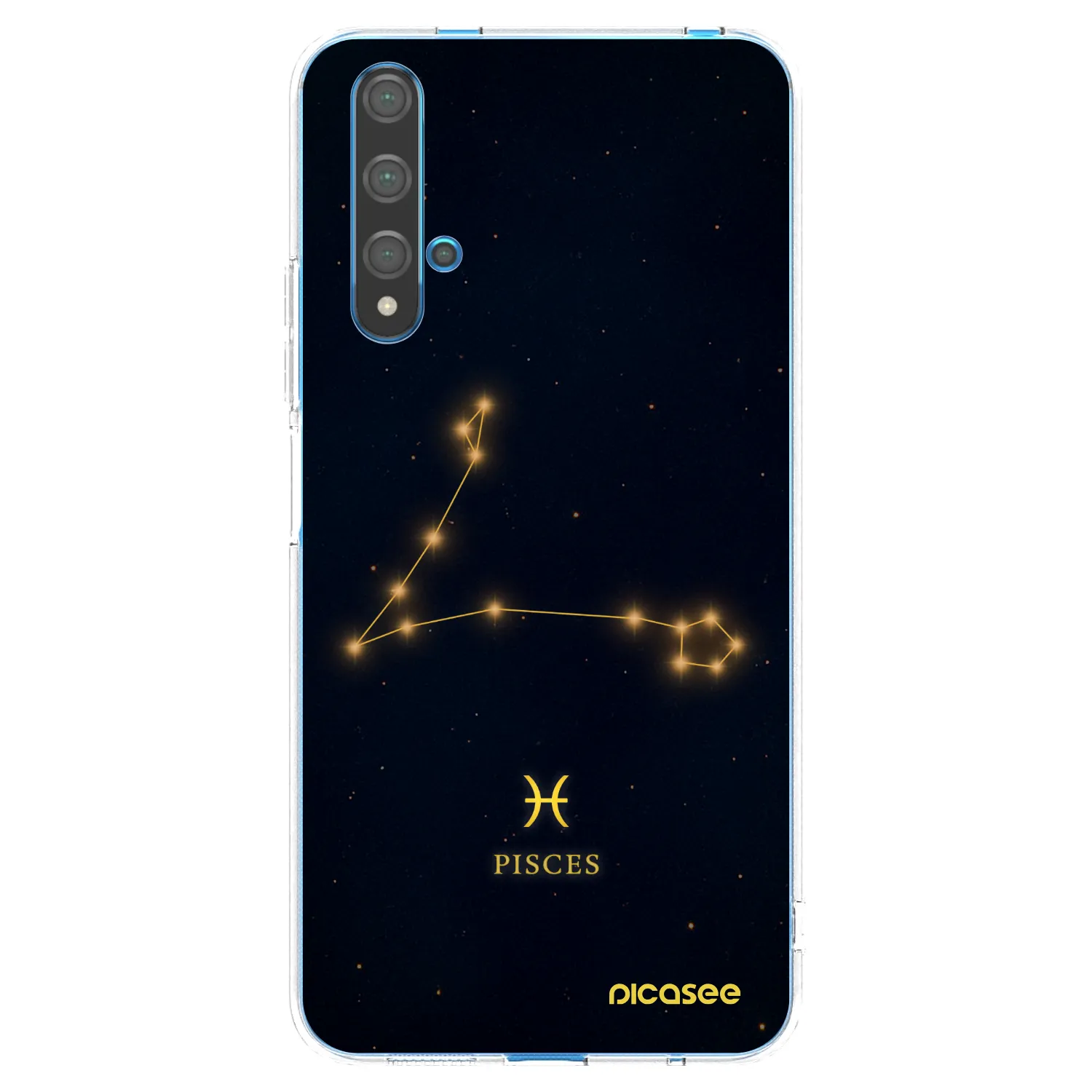 Picasee Huawei Nova 5T Hülle - Transparentes Silikon - PISCES