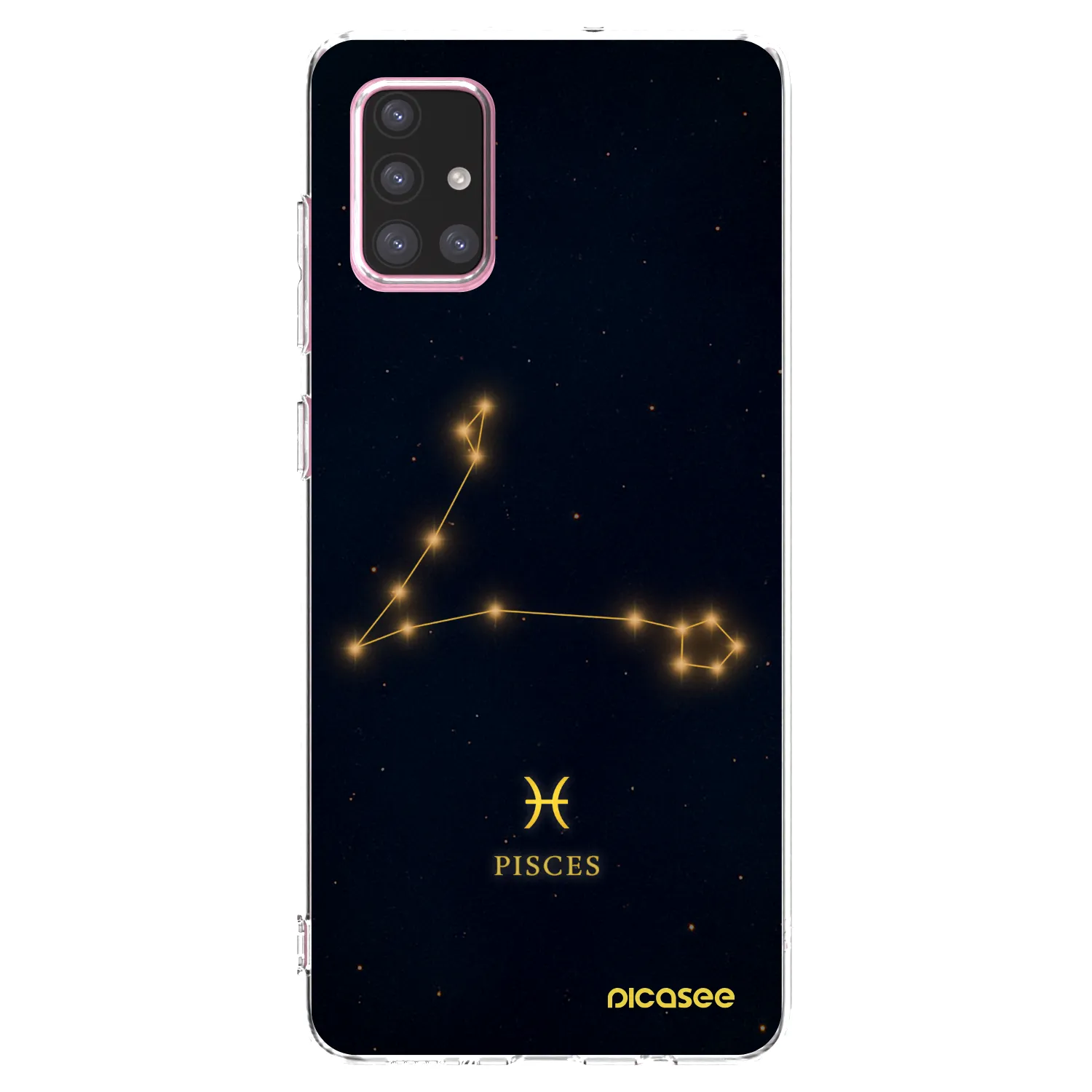 Picasee Samsung Galaxy A71 A715F Hülle - Transparentes Silikon - PISCES