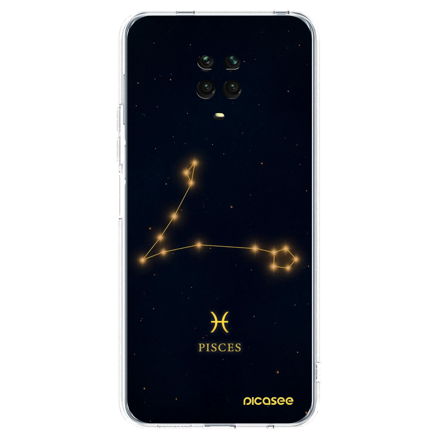 Picasee Xiaomi Redmi Note 9 Pro Hülle - Transparentes Silikon - PISCES