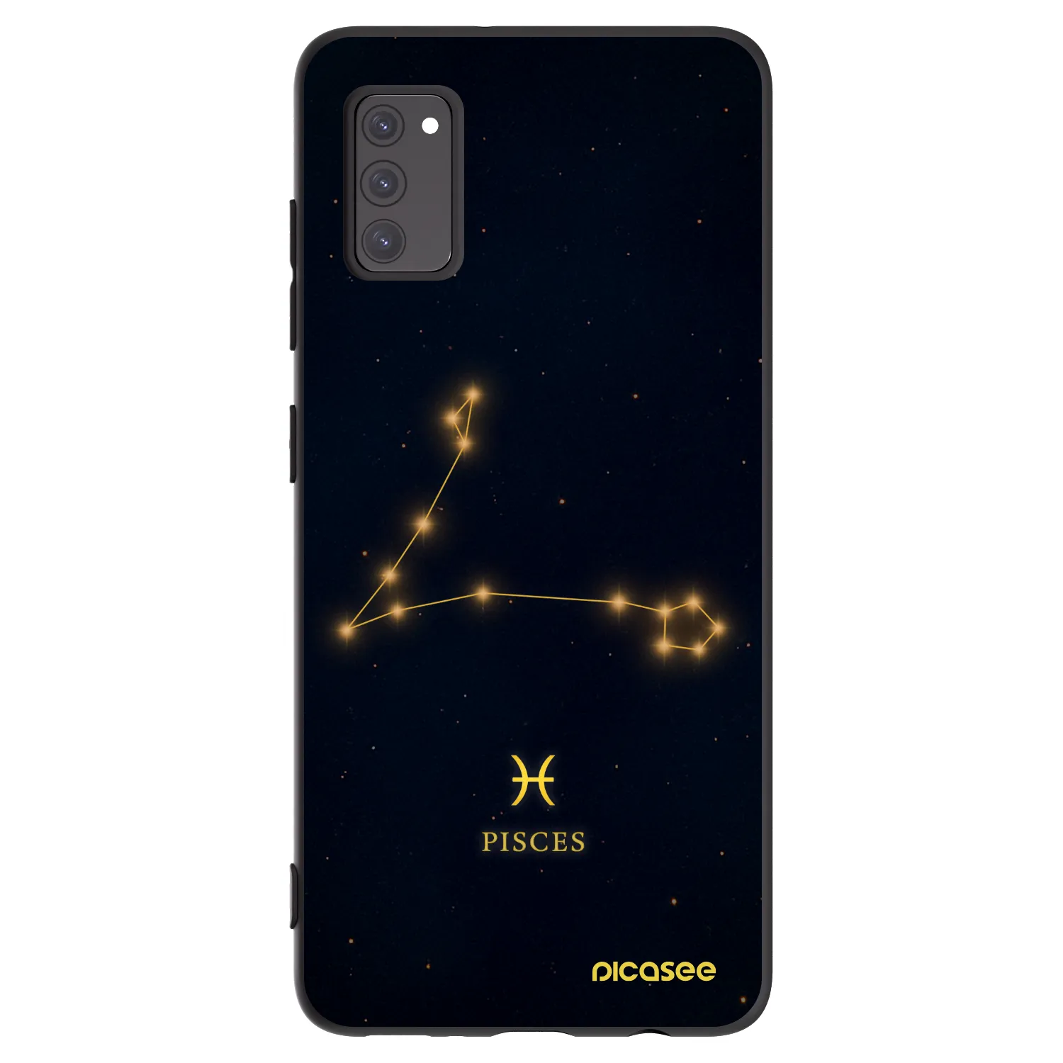 Picasee Samsung Galaxy A41 A415F Hülle - Schwarzes Silikon - PISCES
