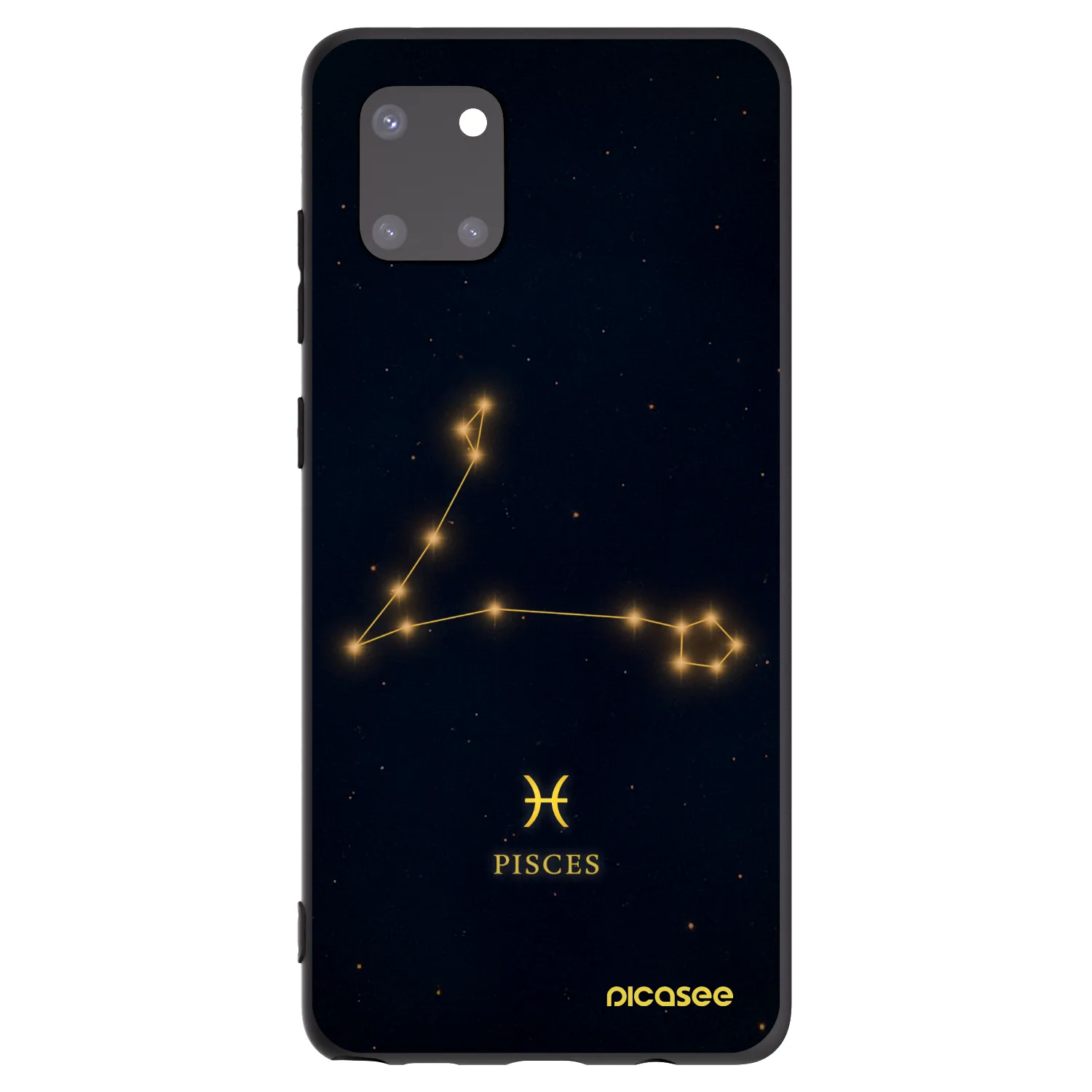 Picasee Samsung Galaxy Note 10 Lite N770F Hülle - Schwarzes Silikon - PISCES
