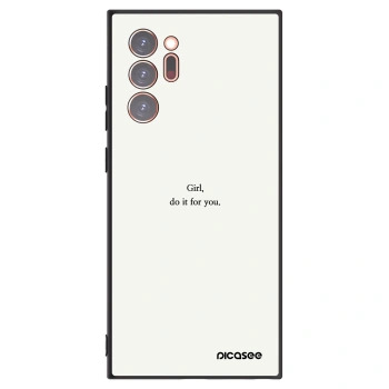 Picasee Samsung Galaxy Note 20 Ultra Hülle - Schwarzes Silikon - Girl, do it for you