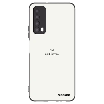 Picasee Huawei P Smart 2021 Hülle - Schwarzes Silikon - Girl, do it for you