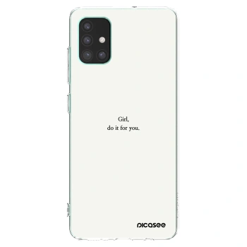 Picasee Samsung Galaxy M51 M515F Hülle - Transparentes Silikon - Girl, do it for you