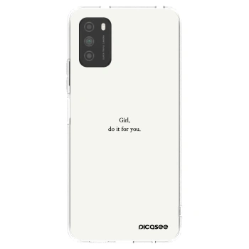 Picasee Xiaomi Poco M3 Hülle - Transparentes Silikon - Girl, do it for you