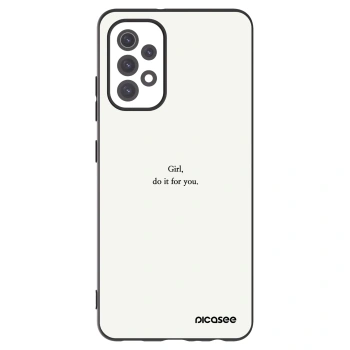 Picasee Samsung Galaxy A32 5G A326B Hülle - Schwarzes Silikon - Girl, do it for you