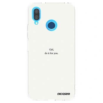 Picasee Huawei P20 Lite Hülle - Transparentes Silikon - Girl, do it for you