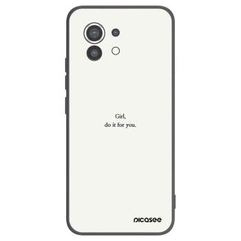 Picasee Xiaomi Mi 11 Hülle - Schwarzes Silikon - Girl, do it for you