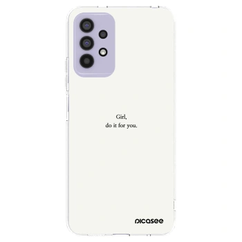 Picasee Samsung Galaxy A32 4G SM-A325F Hülle - Transparentes Silikon - Girl, do it for you