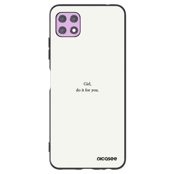 Picasee Samsung Galaxy A22 A226B 5G Hülle - Schwarzes Silikon - Girl, do it for you