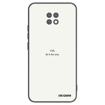Picasee Xiaomi Redmi Note 9T Hülle - Schwarzes Silikon - Girl, do it for you