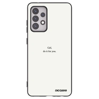 Picasee Samsung Galaxy A52s 5G A528B Hülle - Schwarzes Silikon - Girl, do it for you