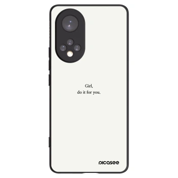 Picasee Huawei Nova 9 Hülle - Schwarzes Silikon - Girl, do it for you