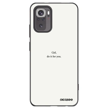 Picasee Xiaomi Redmi Note 11S 4G Hülle - Schwarzes Silikon - Girl, do it for you