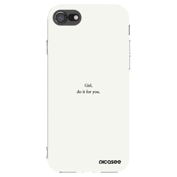 Picasee Apple iPhone SE 2022 Hülle - Transparentes Silikon - Girl, do it for you